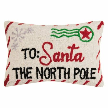 PUESTA EN ESCENA 12 x 18 in. Letter to Santa Polyester Filler Hook Pillow PU3679735